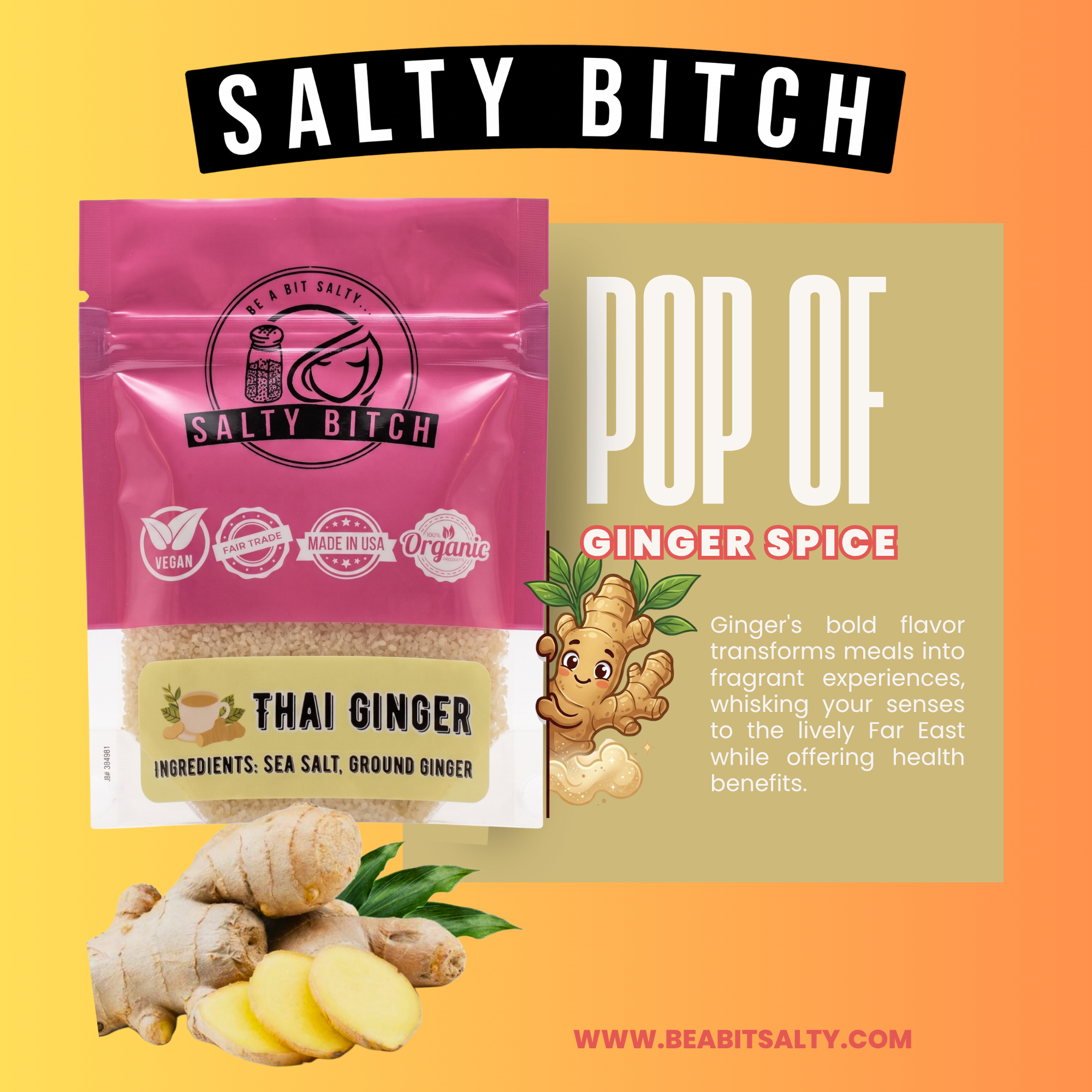 Salty Bitch Artisan Single Pouch